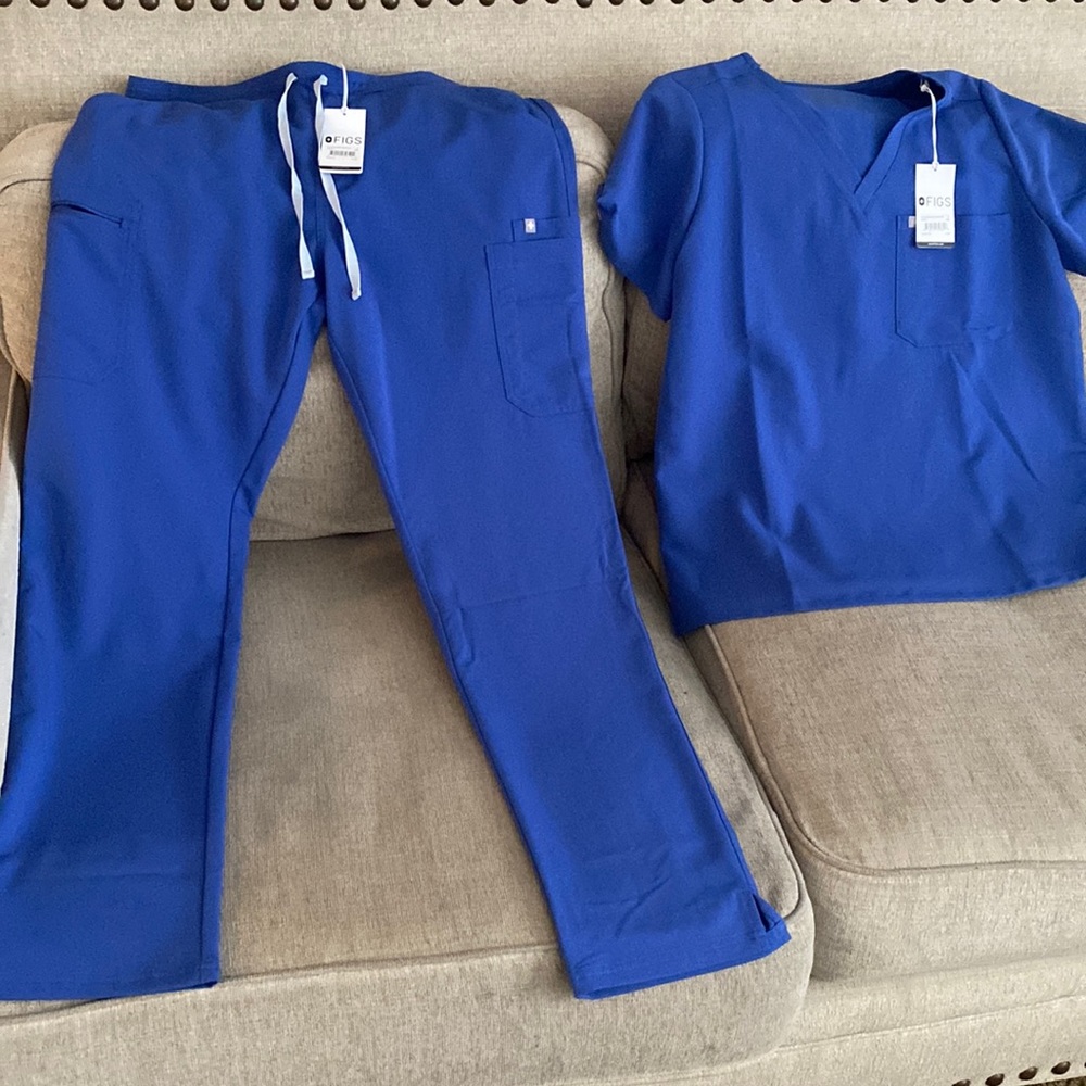 Figs denim blue set